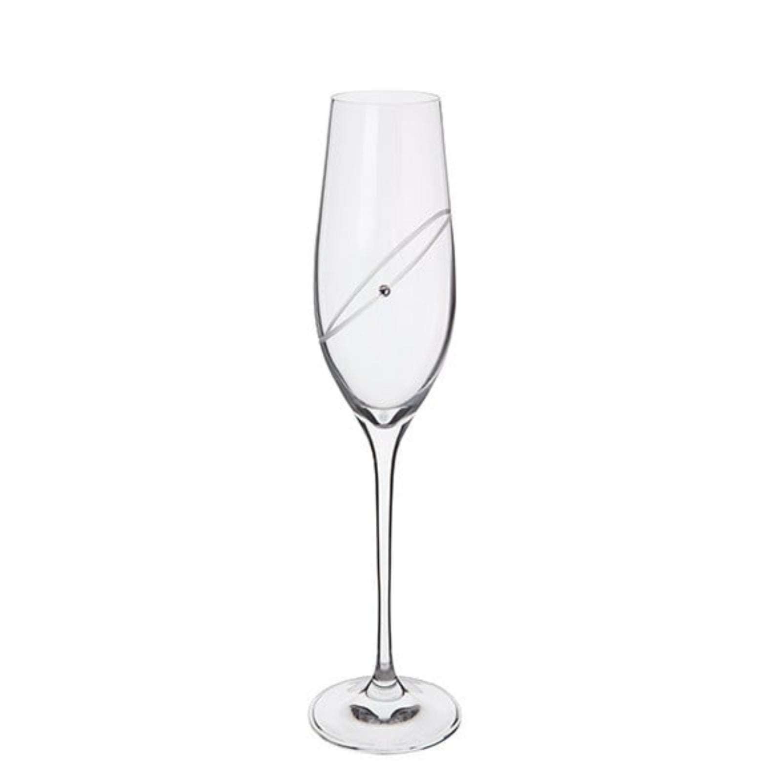 Dartington Set Of 2 Clear Flute Glasses - Flute Clear Sterling Home 2