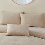 Bergen Cream Duvet Cover Set - Bergen Natrual Duvet Set King Sterling Home 2
