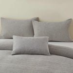Bergen Silver Duvet Cover Set - Bergen Silver Duvet Set King Sterling Home 2