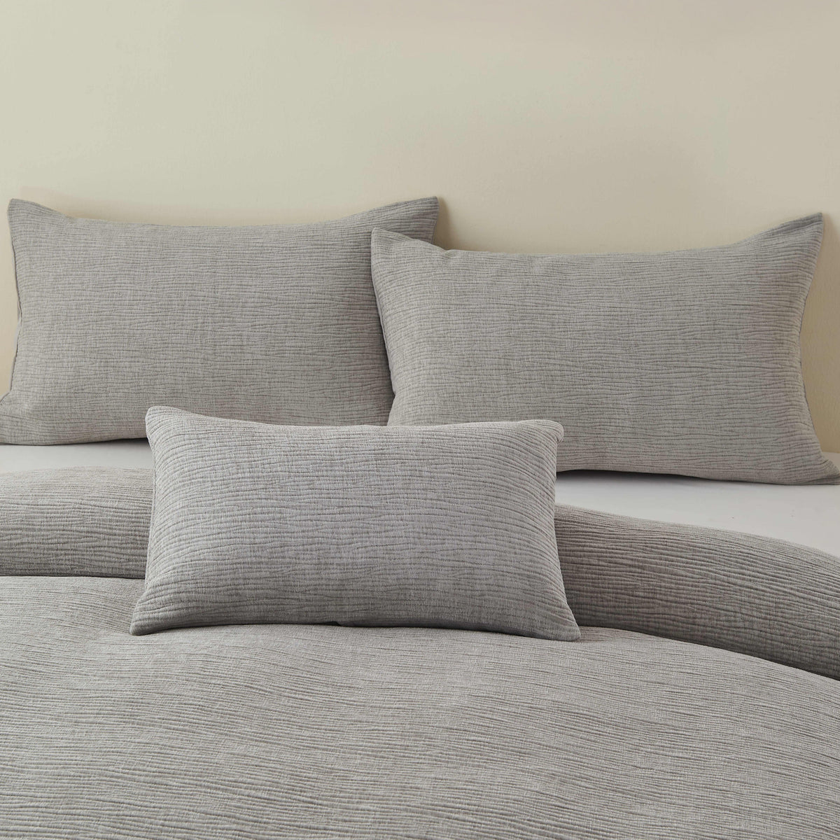 Bergen Silver Duvet Cover Set - Bergen Silver Duvet Set King Sterling Home 2
