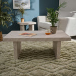 Coastal Coffee Table - Coffee Table Herringbone Light Finish on MDF Tables Sterling Home 2