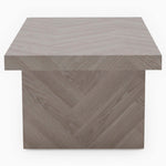 Coastal Coffee Table - Coffee Table Herringbone Light Finish on MDF Tables Sterling Home 4