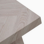 Coastal Coffee Table - Coffee Table Herringbone Light Finish on MDF Tables Sterling Home 6