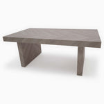 Coastal Coffee Table - Coffee Table Herringbone Light Finish on MDF Tables Sterling Home 7