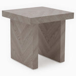 Coastal Side Table - End Table Herringbone Light Finish on MDF Tables Sterling Home 1