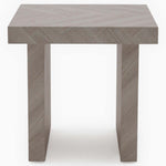 Coastal Side Table - End Table Herringbone Light Finish on MDF Tables Sterling Home 3