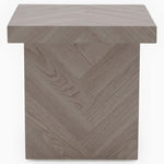 Coastal Side Table - End Table Herringbone Light Finish on MDF Tables Sterling Home 4