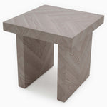 Coastal Side Table - End Table Herringbone Light Finish on MDF Tables Sterling Home 7