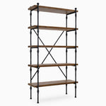 Coralia Bookcase - Bookcase Reclaimed Solid Wood Storage Sterling Home 2