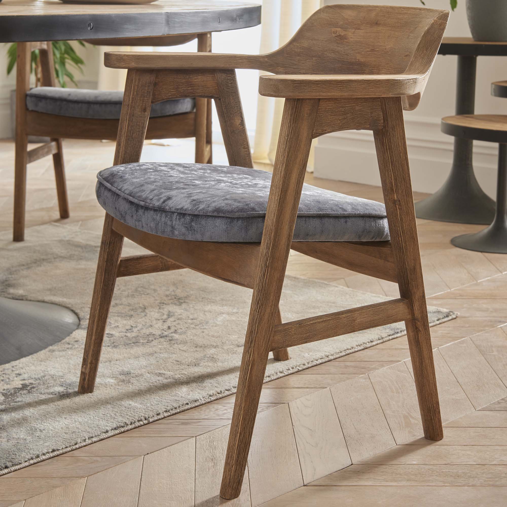 Coralia Dining Chair - Dining Chair Pewter Chairs Sterling Home 2