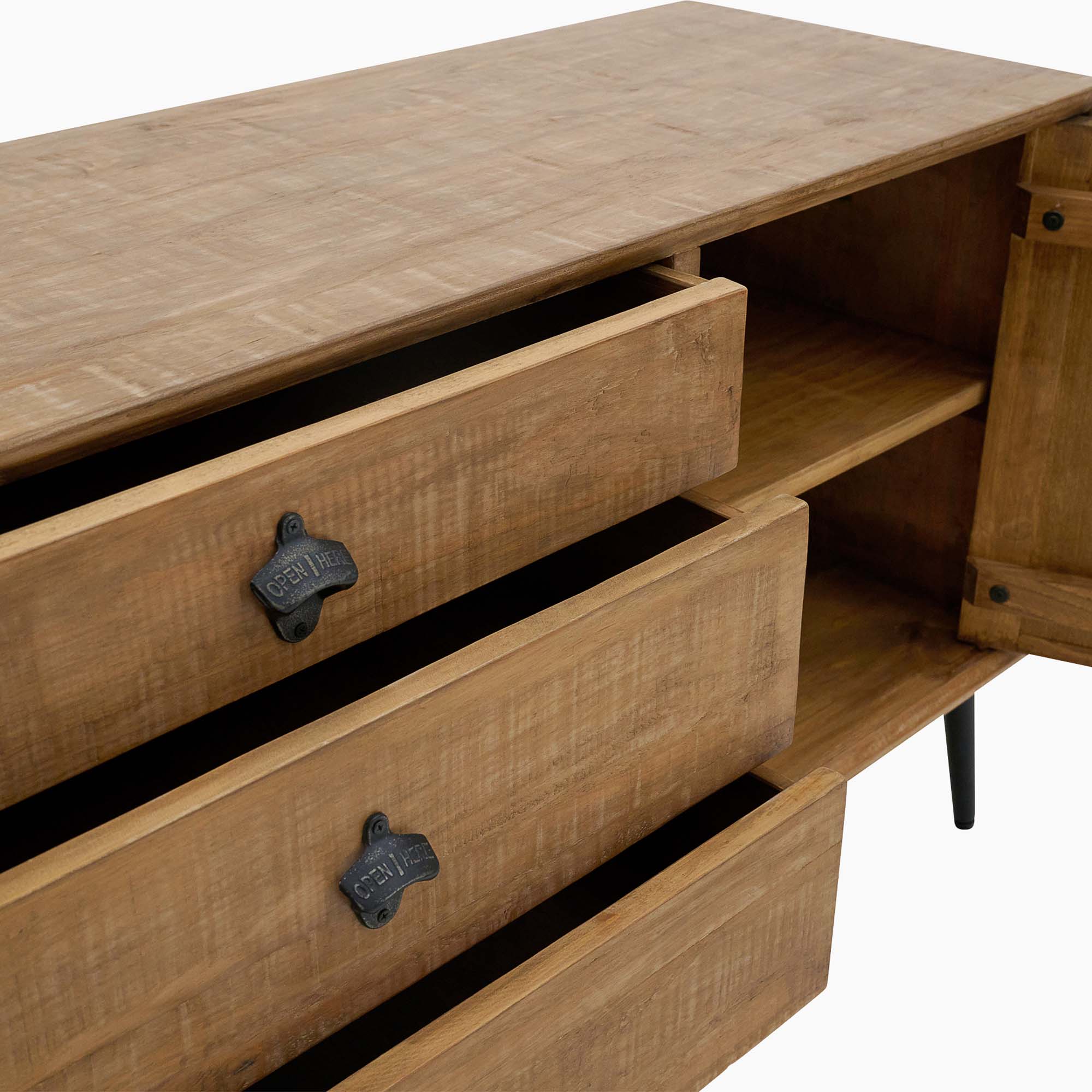 Coralia Sideboard - Large Sideboard Reclaimed Solid Wood Storage Sterling Home 4