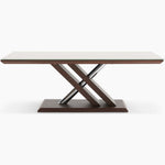 Cuba Coffee Table - Coffee Table Dark Wood / Chrome Leg Sterling Home 1