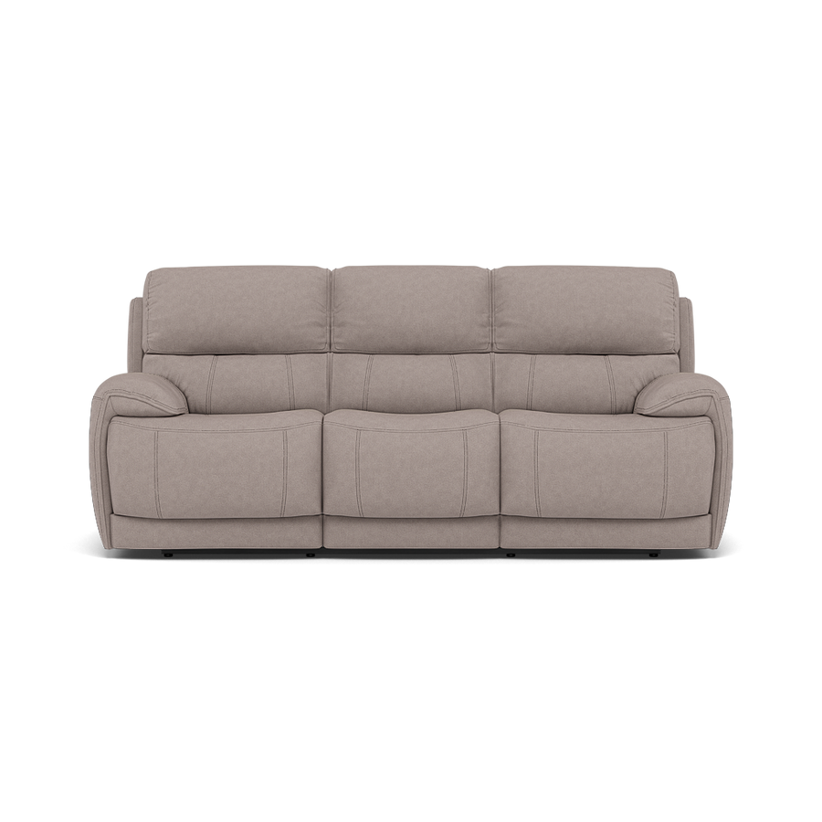Curve 3 Seater Recliner Sofa - 3 Seater with 2 Power Recliners Fabric Sofas Sterling Home BFA-BLJ-22 DOVE GREY 1