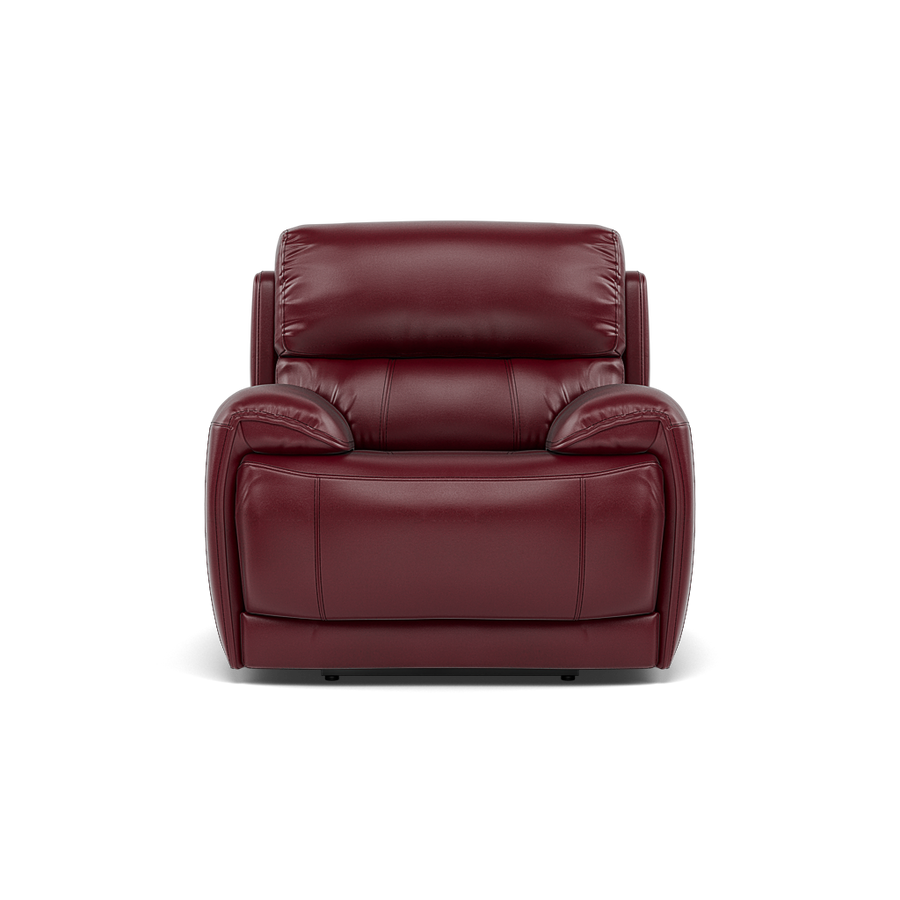 Curve Recliner Armchair - Power Recliner Armchair Cat 20S Sterling Home BVS-035C DEEP RED 1