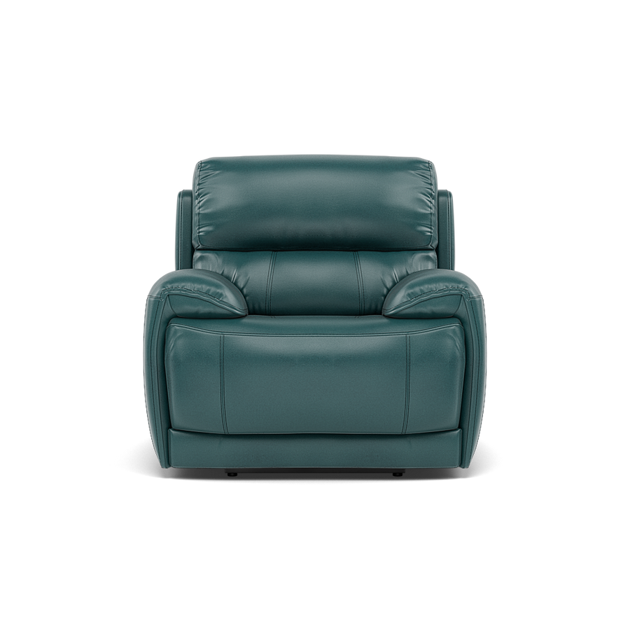 Curve Recliner Armchair - Power Recliner Armchair Cat 20S Sterling Home BVS-301E LAKE GREEN 2