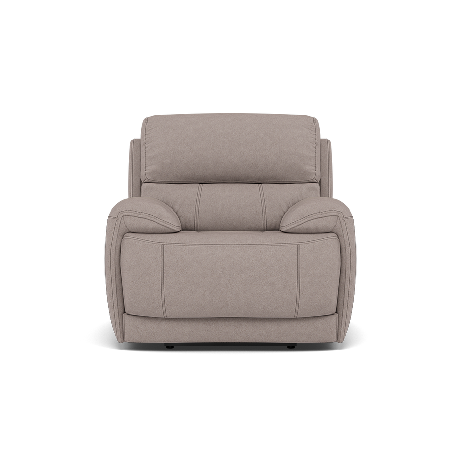 Curve Recliner Armchair - Power Recliner Armchair Fabric Armchairs Sterling Home BFA-BLJ-22 DOVE GREY 1
