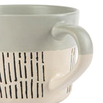 Dash Two Tone Grey Mug - Two Tone Dash Grey Mug Sterling Home 2