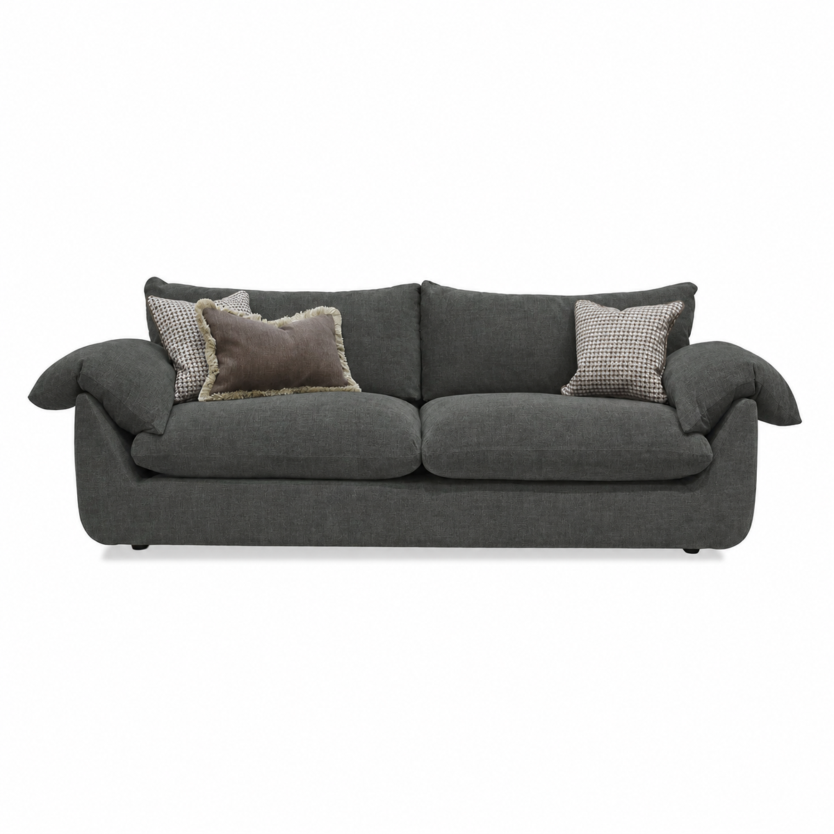 Vogue Williams Bayswater Extra Large Sofa - Extra Large Sofa Matt Chenille 4 Seater Sofas Sterling Home 3 Matt Chenille Midnight