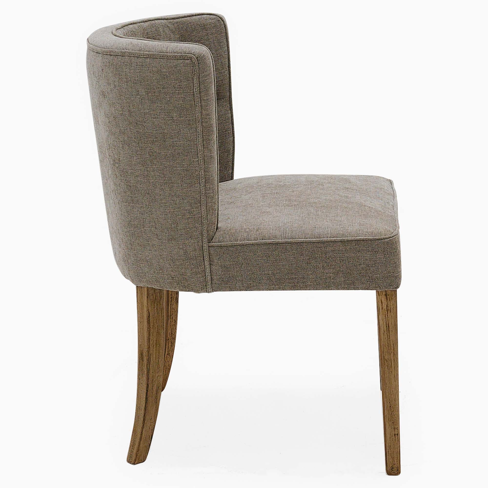 Dakota Button Back Dining Chair - Button Back Chair Grey Chairs Sterling Home 4