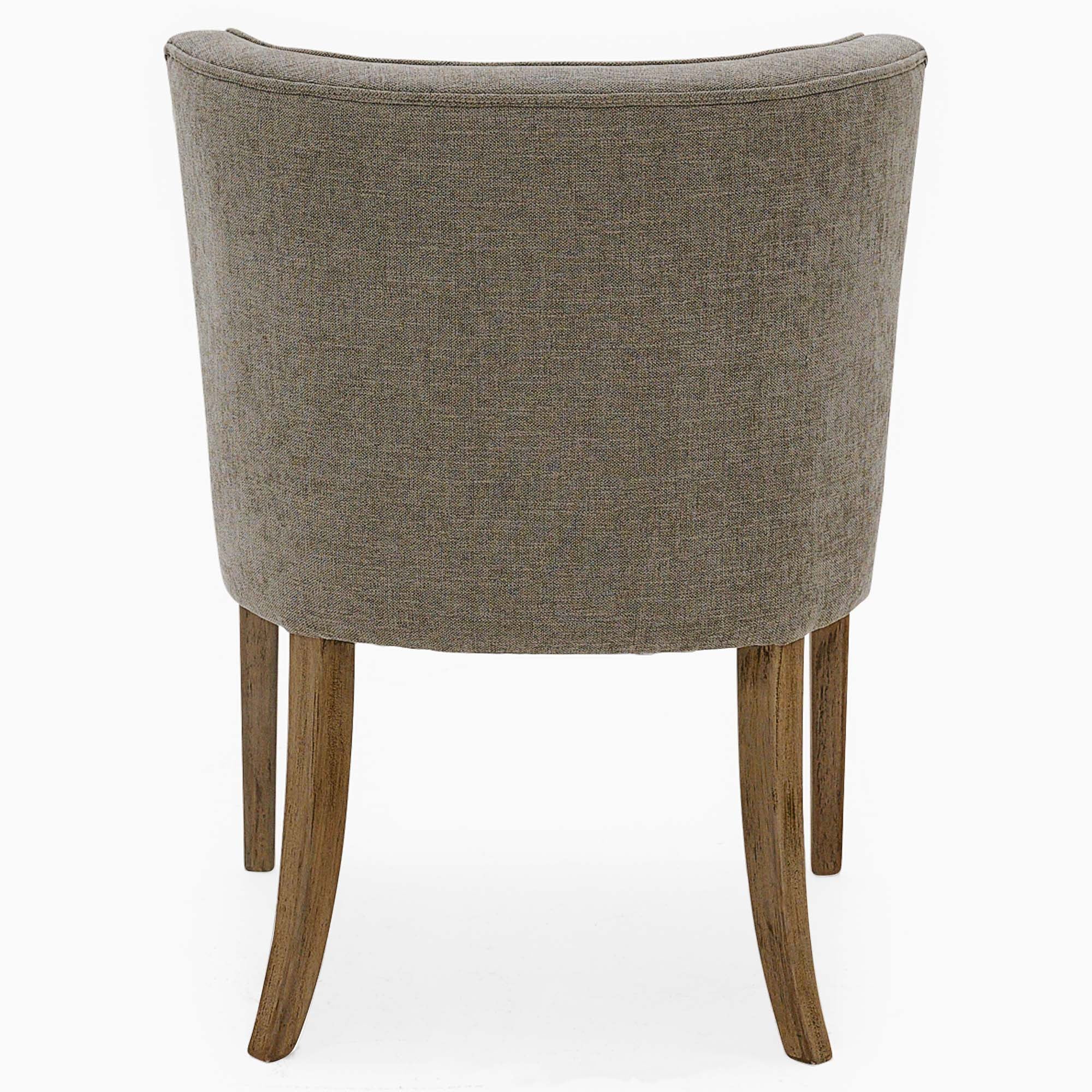 Dakota Button Back Dining Chair - Button Back Chair Grey Chairs Sterling Home 6