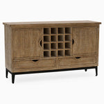 Dakota Sideboard with Wine Rack - Sideboard with Wine Rack Reclaimed Solid Wood Storage Sterling Home 3