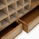 Dakota Sideboard with Wine Rack - Sideboard with Wine Rack Reclaimed Solid Wood Storage Sterling Home 6