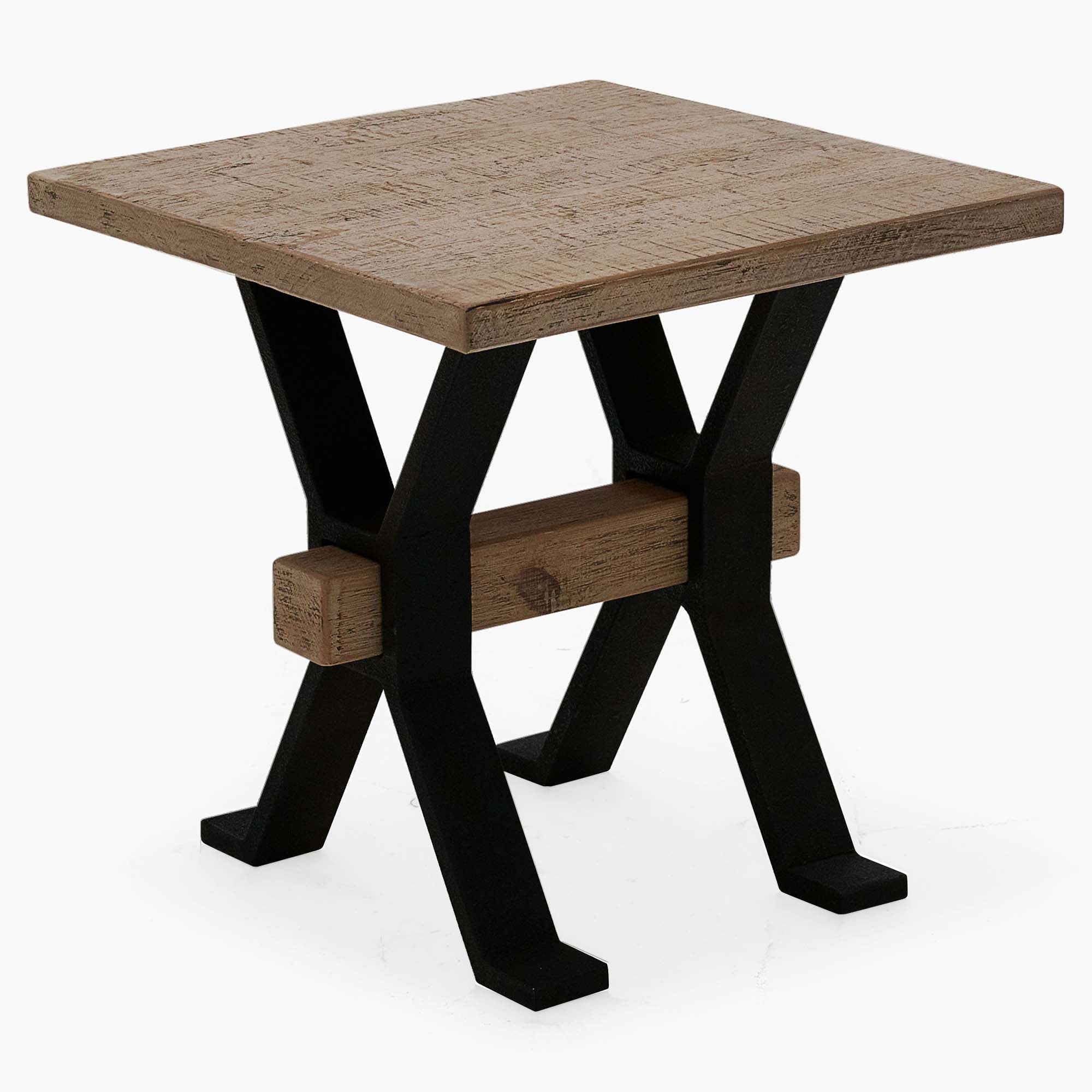 Dakota Side Table - Side Table Reclaimed Solid Wood Tables Sterling Home 1