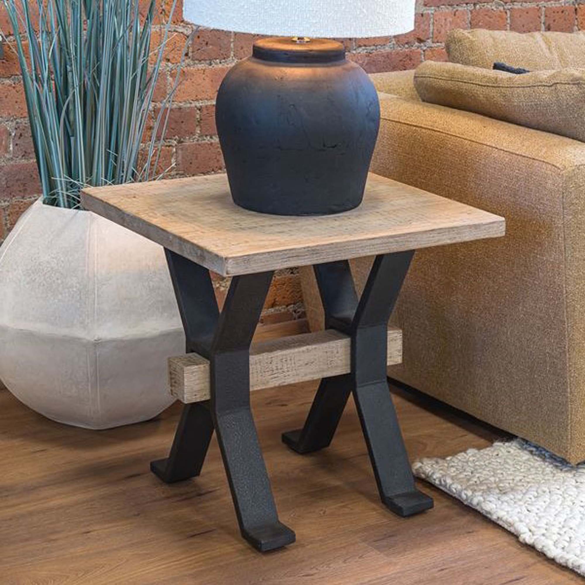 Dakota Side Table - Side Table Reclaimed Solid Wood Tables Sterling Home 2
