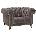 Delphine Armchair - Armchair Voyager Leather Sterling Home 2