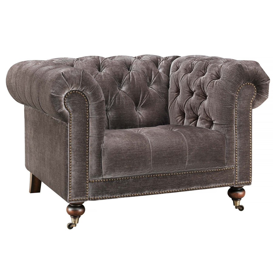 Delphine Armchair - Armchair Vintage Leather Sterling Home 2