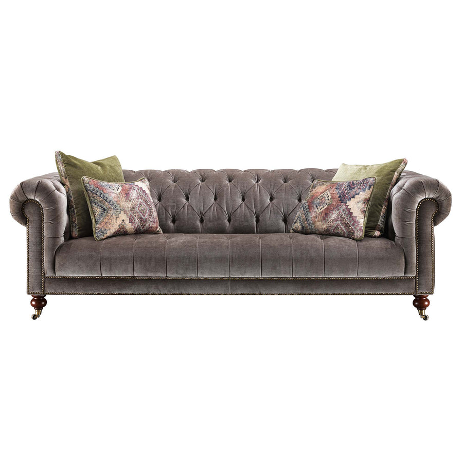 Delphine 4 Seater Sofa - 4 Seater Sofa Fabric Sofas Sterling Home 1