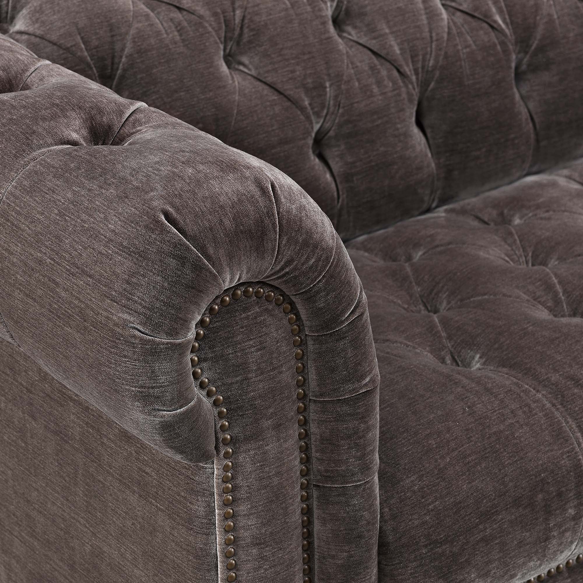 Delphine 4 Seater Sofa - 4 Seater Sofa Voyager Leather Sterling Home 6