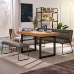 Detroit Dining Table, Marx Corner Bench & Low Bench Set Tables Sterling Home 1