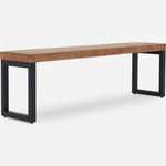 Detroit Bench - 155cm Bench Oaklands & Rustic Natural Finish Chairs Sterling Home 5