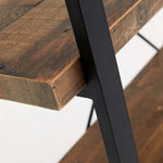 Detroit Tall Bookcase - Tall Bookcase Oaklands & Rustic Natural Finish Storage Sterling Home 3