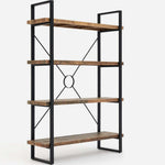 Detroit Tall Bookcase - Tall Bookcase Oaklands & Rustic Natural Finish Storage Sterling Home 5