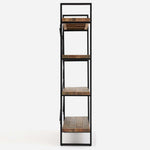 Detroit Tall Bookcase - Tall Bookcase Oaklands & Rustic Natural Finish Storage Sterling Home 6