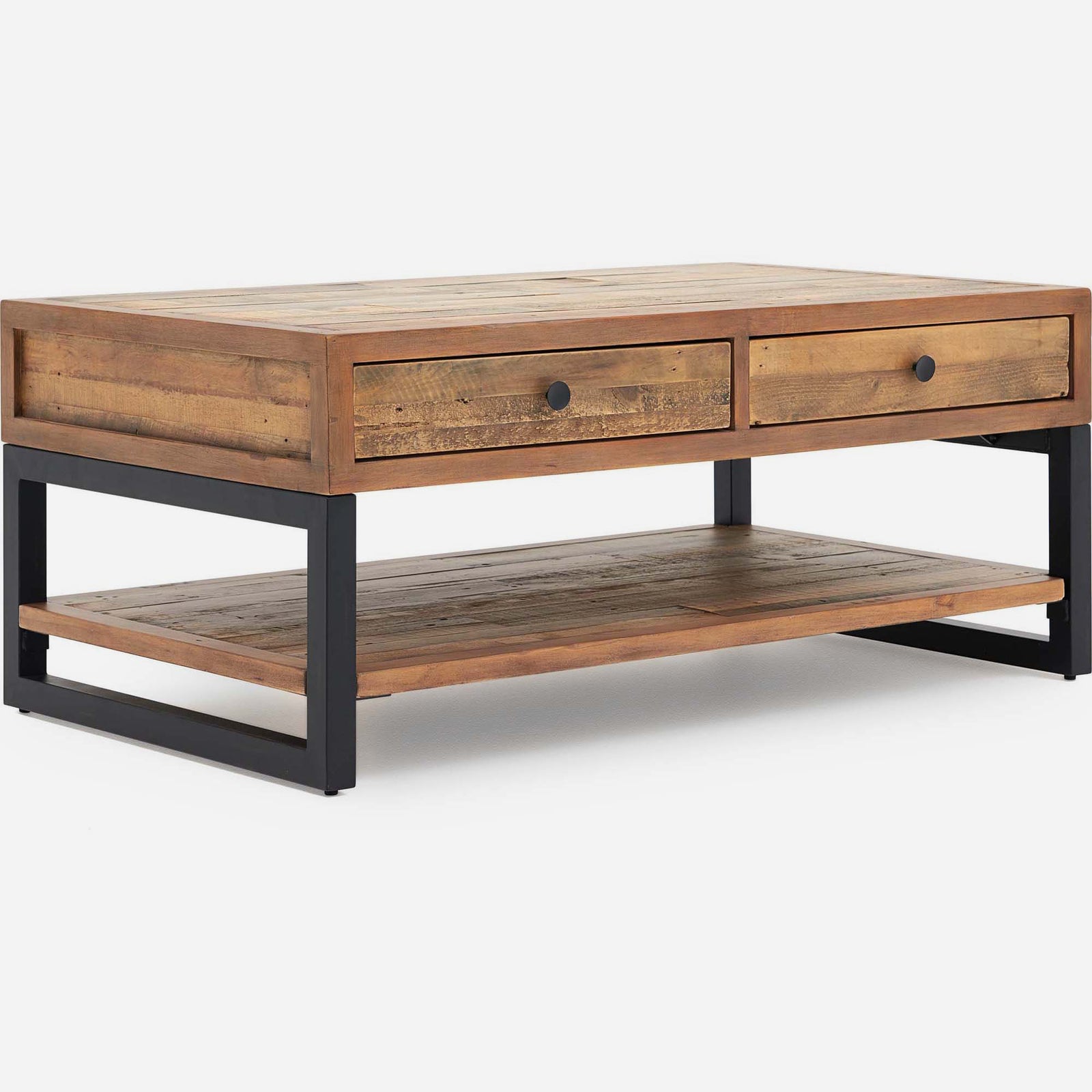 Detroit Coffee Table - Coffee Table Oaklands & Rustic Natural Finish Coffee Tables Sterling Home 4