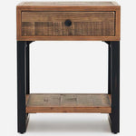 Detroit Side Table - Lamp Table Oaklands & Rustic Natural Finish Tables Sterling Home 1