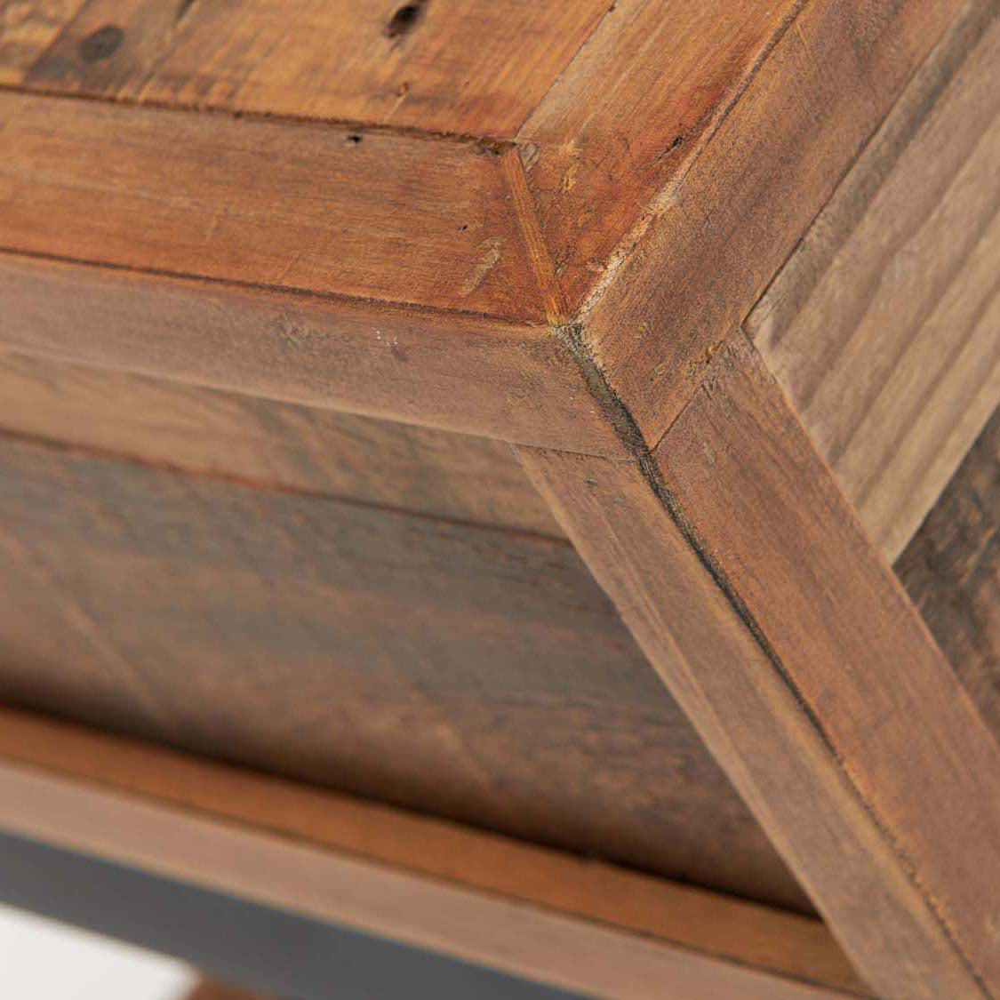 Detroit Side Table - Lamp Table Oaklands & Rustic Natural Finish Tables Sterling Home 2