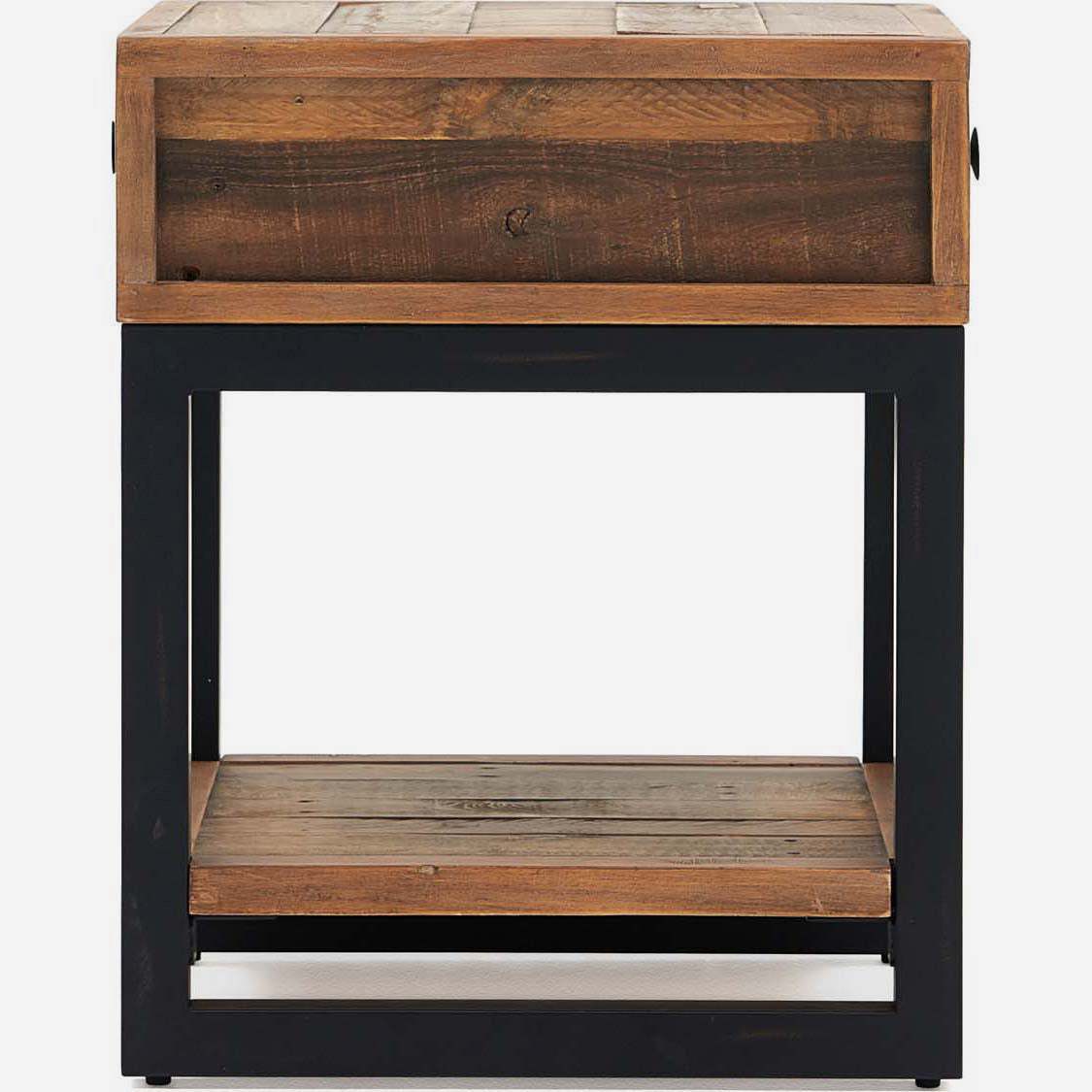 Detroit Side Table - Lamp Table Oaklands & Rustic Natural Finish Side Tables Sterling Home 5