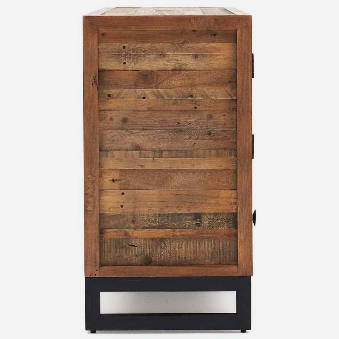 Detroit Wide Sideboard - Wide Sideboard Oaklands & Rustic Natural Finish Storage Sterling Home 6