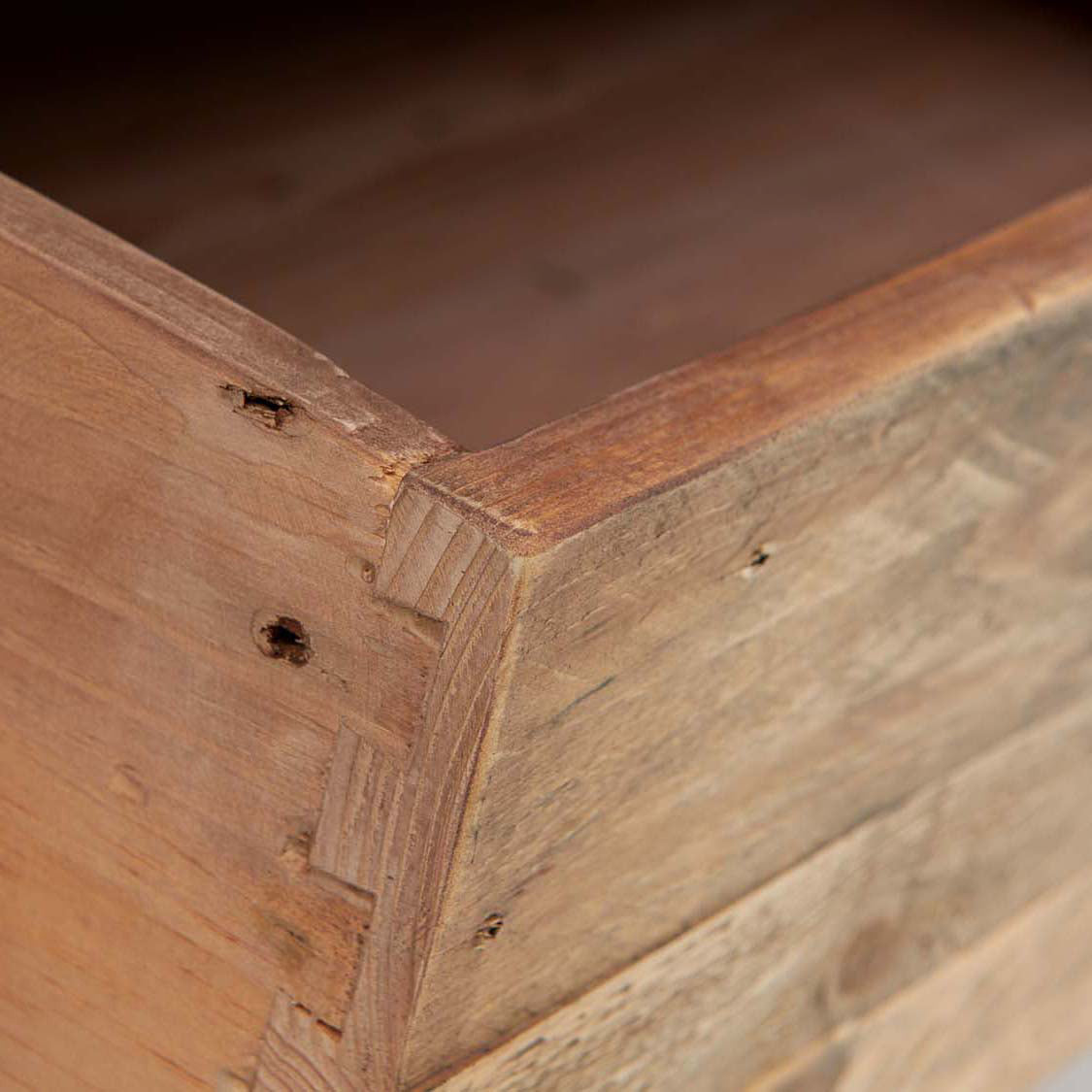 Detroit TV Unit - Small TV Unit Oaklands & Rustic Natural Finish Tables Sterling Home 3