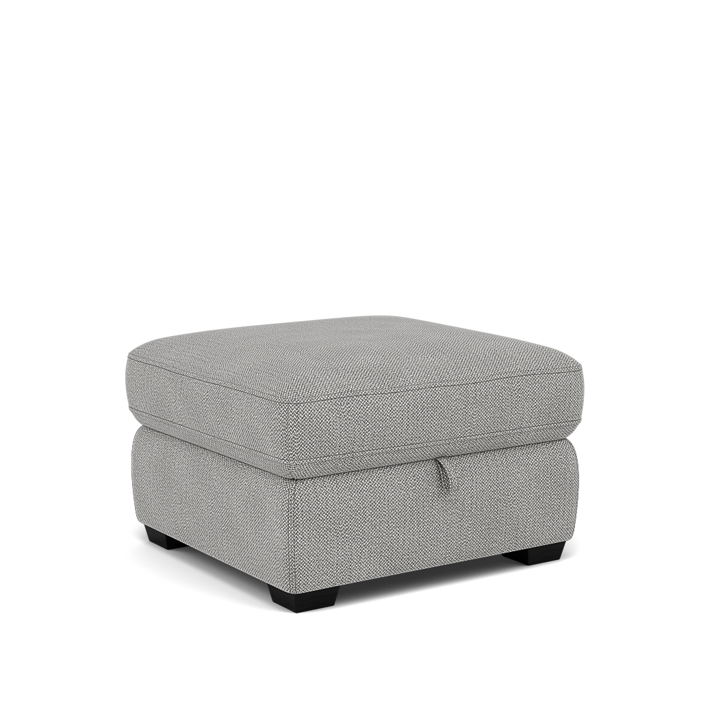 Dino Storage Footstool - Storage footstool SKA MAD AIS Only — FAB-AIS-18 GREY WHITE, gallery image 1