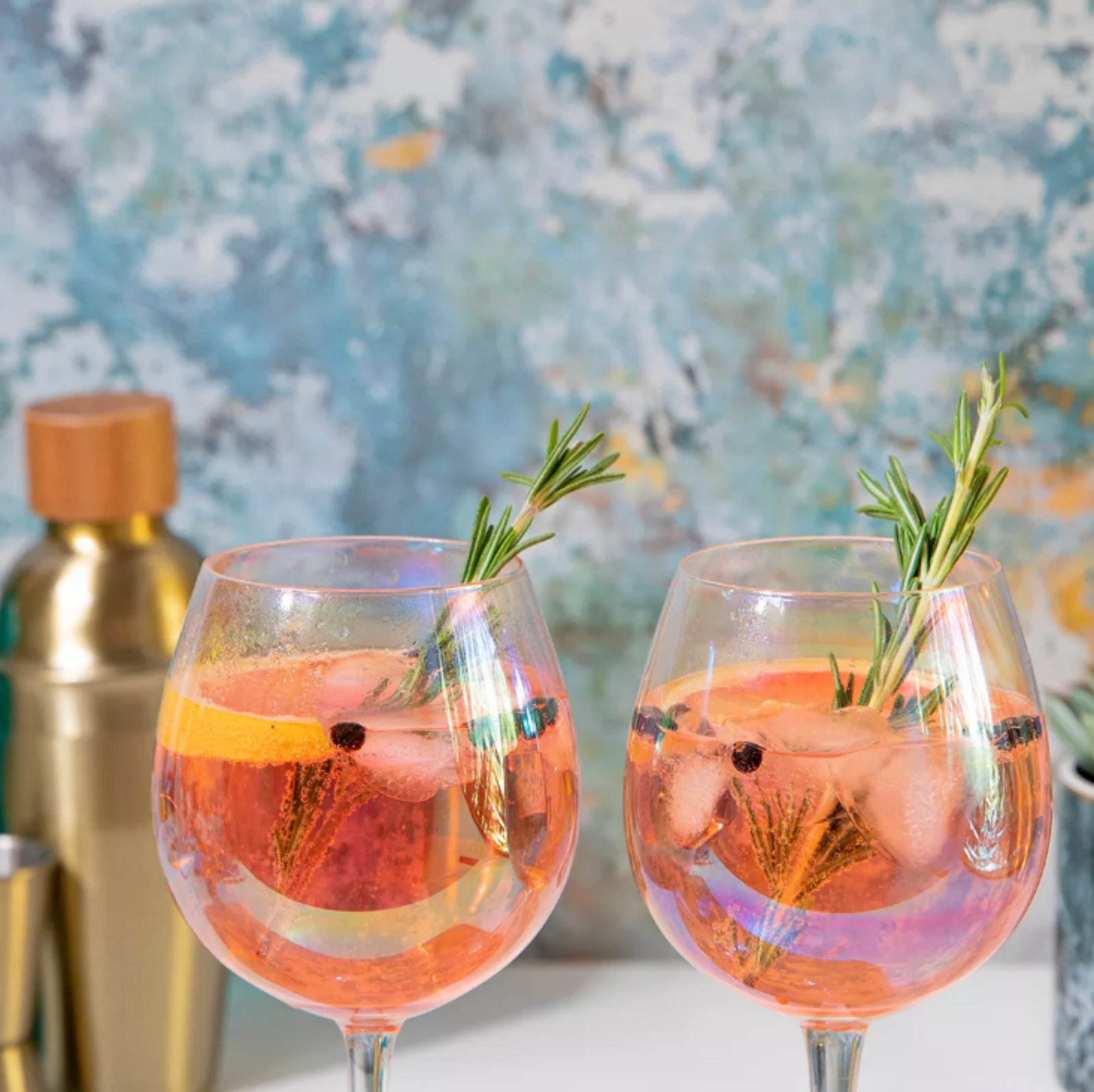 Bar Craft Set Of 2 Lustre Gin Glasses