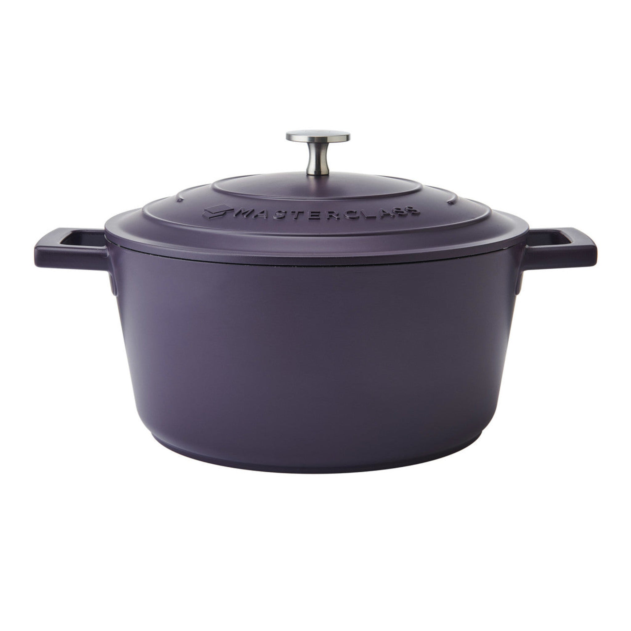 MasterClass Purple Cast Aluminium Large Casserole Dish - MC Cast Alu 4L Casserole Purple Sterling Home 1