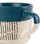 Dash Two Tone Blue Mug - Two Tone Dash Blue Mug Sterling Home 2
