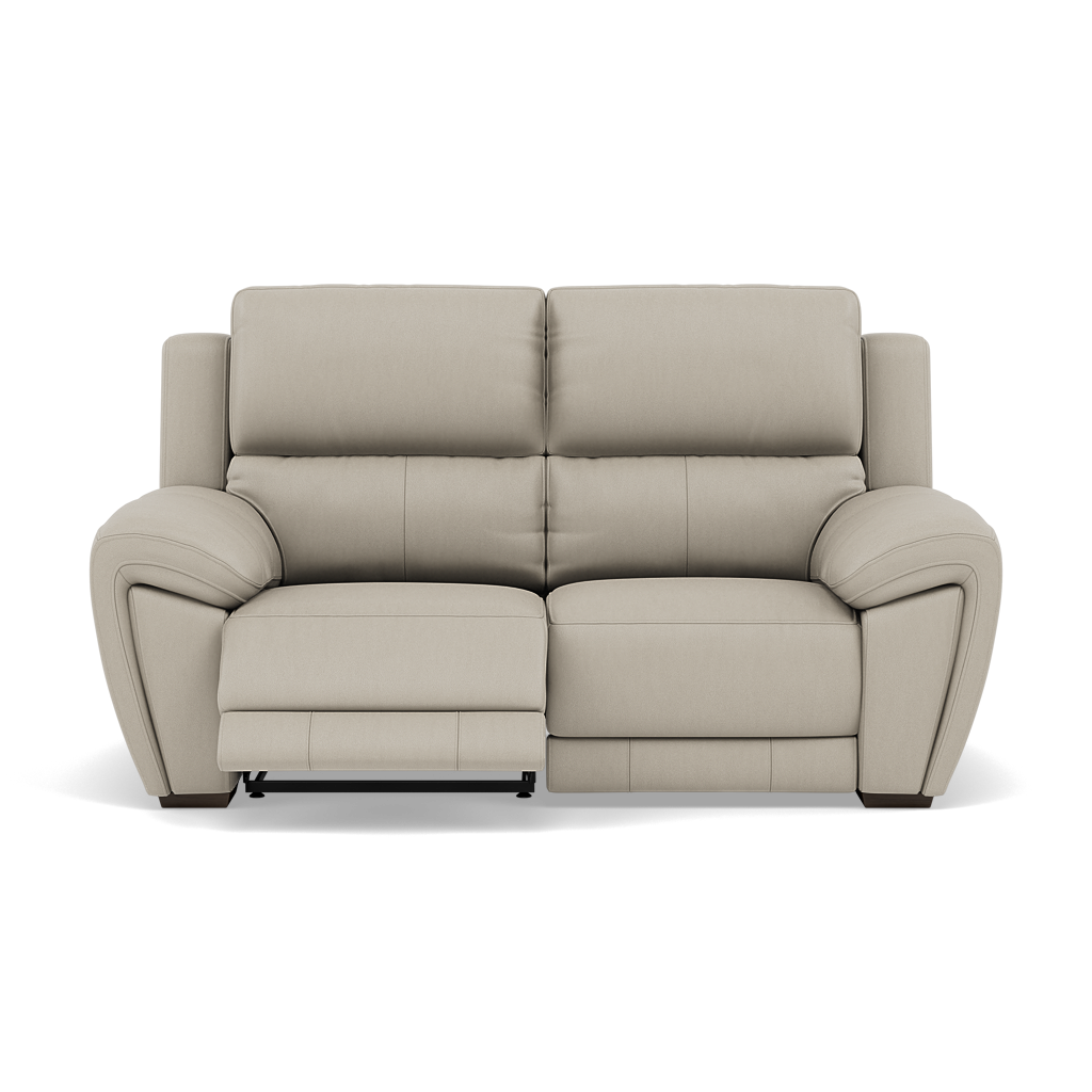 Echo 2 Seater Recliner Sofa - 2 Seater 2 Power Recliners Lumber Support Cat 25S - Power With Power Headrest Footrest Lumbar & USB 2 Seater Sofas Sterling Home 8 NCS-946B FEATHER GREY