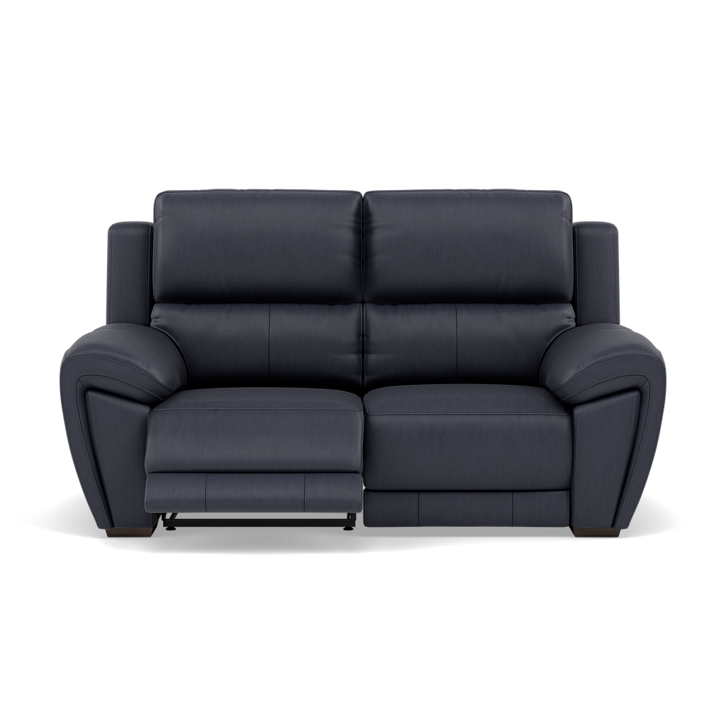 Echo 2 Seater Recliner Sofa - 2 Seater 2 Power Recliners Lumber Support Cat 25S - Power With Power Headrest Footrest Lumbar & USB 2 Seater Sofas Sterling Home 1 NCS-036C NAVY BLUE