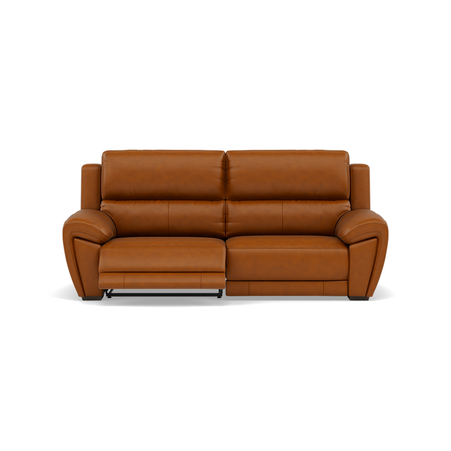 Echo 3 Seater Recliner Sofa - 2.5 Seater Sofa 2 Power Recliners Cat 30F - Power Recliner Sterling Home SK-598D CARAMEL 1
